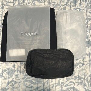 Black Leopard print Belt Bag